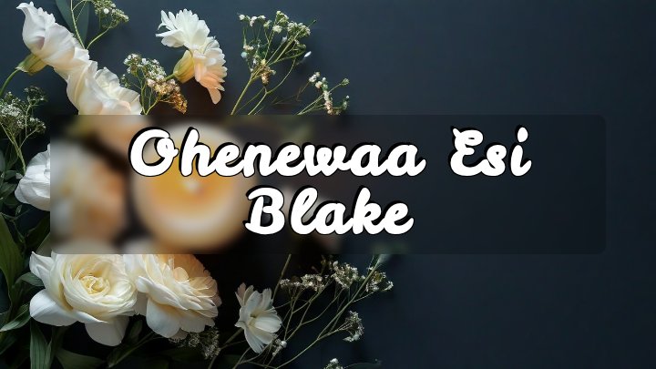 Ohenewaa Esi Blake, Ladysmith, Wisconsin