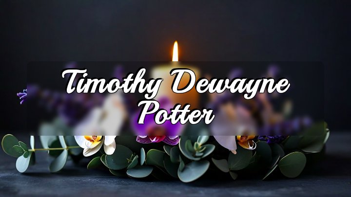 Timothy Dewayne Potter, Brownsville, Tennessee